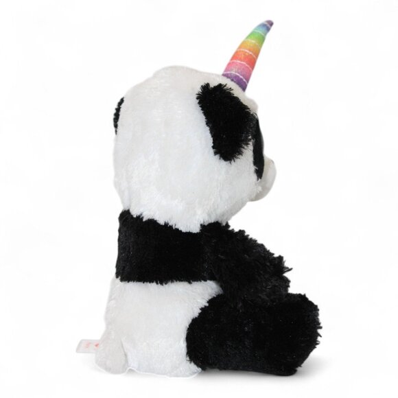 TY Beanie Boos Paris Panda Plush Unicorn Horn Birthday March 12 Sparkly Eyes Col - Picture 3 of 7